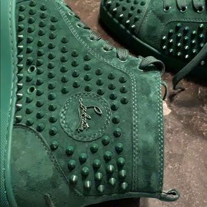 Size 43 green Christian Louboutin’s